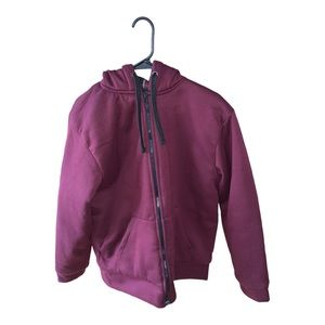 Urban Vintage Mens Winter Warm Fleece Hoodie Zip UP Sweater Jacket Hooded Coat M